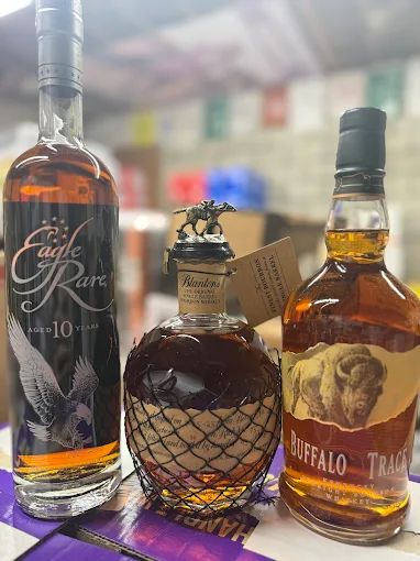 Eagle Rare, Blanton's, and Buffalo Trace bourbon selection at Thirst Quench Liquors Hudson MA